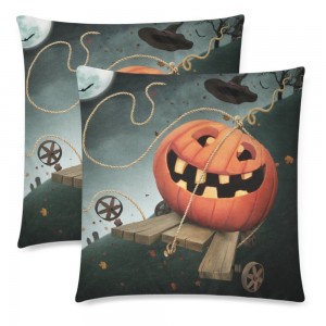 Custom 2 Pack 18x18 Inches Cushion Pillow Case Cover Twin Sides